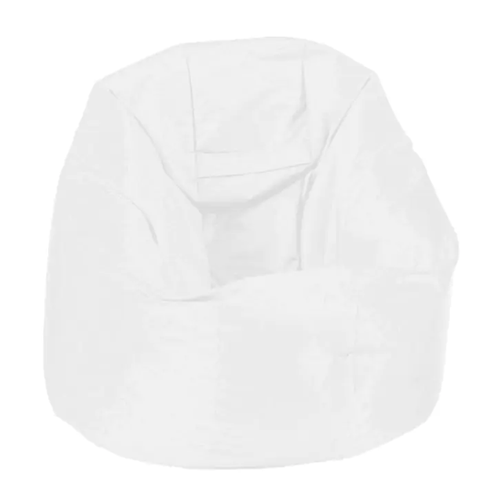 Пуф, за деца, 210л., Relaxo - Panama White, Водоустойчив, Перящ се калъф, Пълнеж от Полистиролни перли