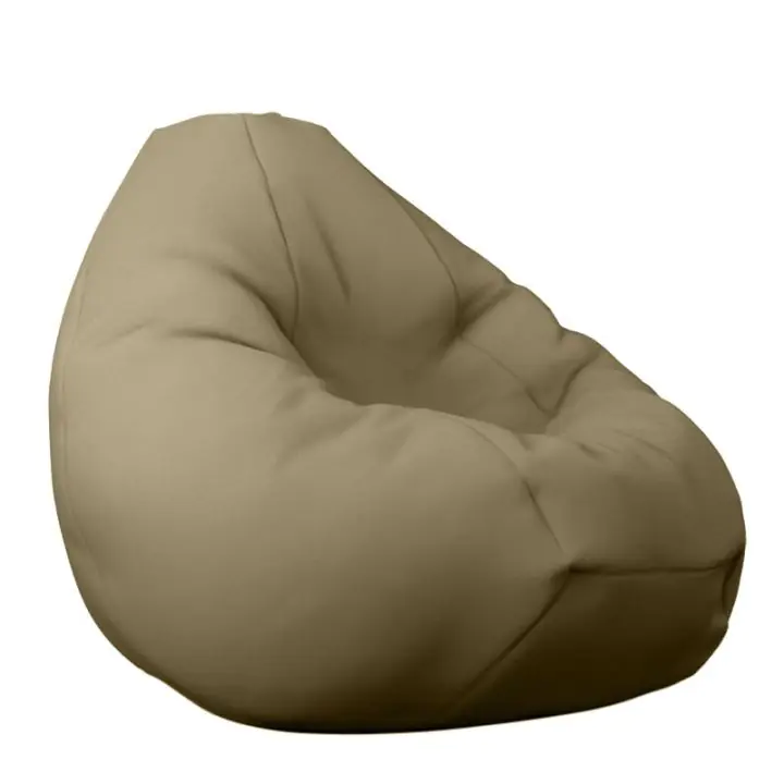 Пуф, круша, 320л., Nirvana Grande - Teteron Beige, За открито, Перящ се калъф, Пълнеж от Полистиролни перли, (PUF-G-NGR-TEX-CRE)