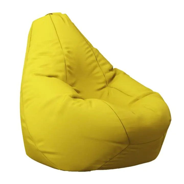 Пуф, круша, 220л., Nirvana Hobbit - Panama Yellow Quince, водоустойчив, Перящ се калъф, Пълнеж от Полистиролни перли