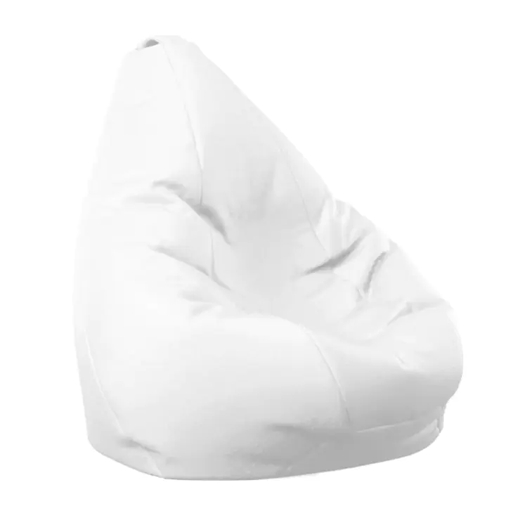 Пуф, круша за деца 4-14 г.,160л. Nirvana Light - Alb, Еко кожа, Пълнеж от полистиролни перли