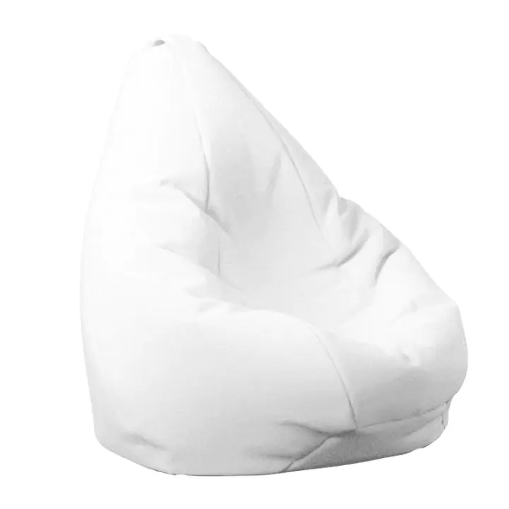 Пуф, круша за деца 4-14 г.,160л. Nirvana Light - Teteron White, За открито, Перящ се калъф, Пълнеж от Полистиролни перли, 8357