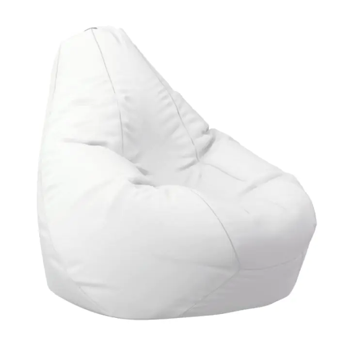 Калъф за пуф круша, 220л., Nirvana Hobbit - Teteron White, (Не съдържа пълнеж), за открито, 8753