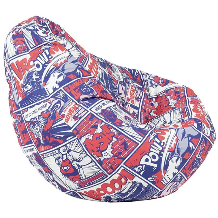 Калъф за пуф круша, 520л., Nirvana Gigant - Pop Art, (Не съдържа пълнеж), водоустойчив, принт, 8597
