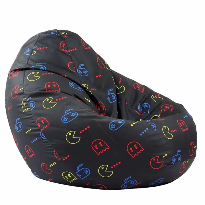 Калъф за пуф круша, 520л., Nirvana Gigant - Game On, (Не съдържа пълнеж), водоустойчив, принт, 8590