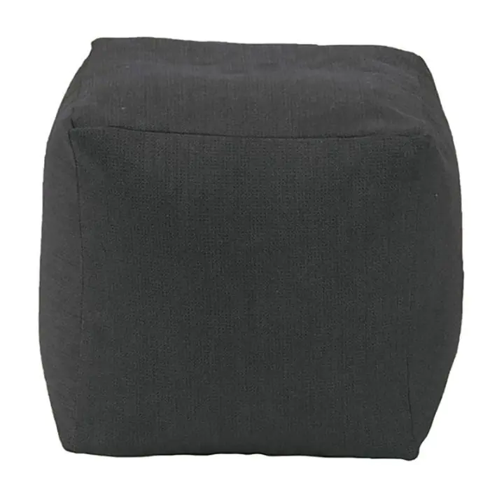 Пуф, Табуретка Куб - Eerie Black, Перящ се калъф, 80л., (1711)