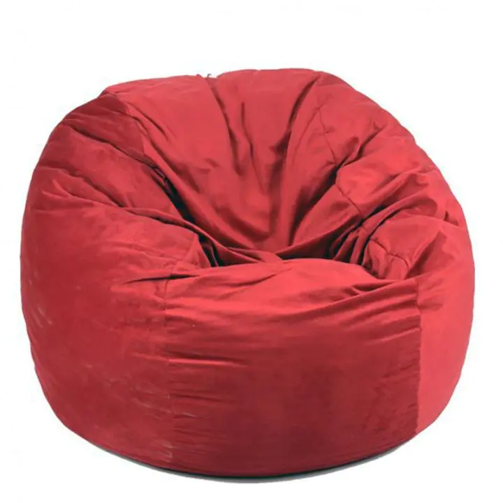 Пуф, Барбарон, 600л., King Size - Montana Red, Перящ се калъф, Трансформира се в легло, Пълнеж с микс от мемори пяна и дунапрен®, Гама Diamond, 8121