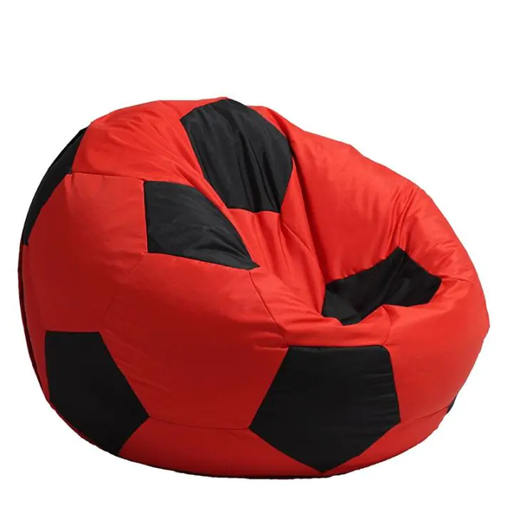 Пуф, топка 400л. Telstar XL - Red & Black, За открито, Перящ се калъф, Пълнеж от Полистиролни перли