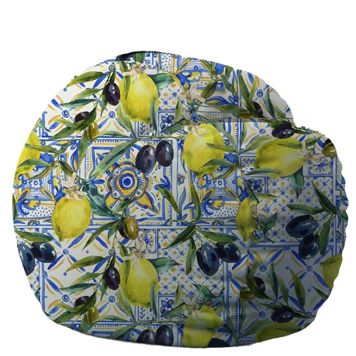 Барбарон 600л. King Size, Mediterranean Vibe, Перящ се калъф, Пълнеж с микс от мемори пяна и дунапрен, Принт, (16942)