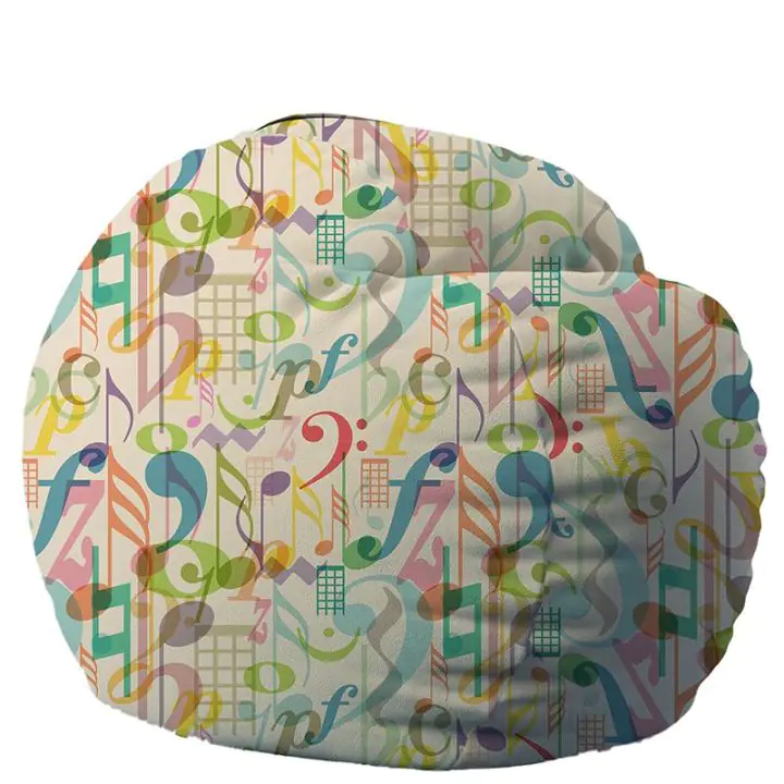 Барбарон 600л. King Size, Mussica, Перящ се калъф, Пълнеж с микс от мемори пяна и дунапрен, Принт, (16932)