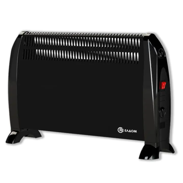 Подов конвектор Елдом CFV2000-BL, 2000W, Вентилатор, Черен, (13279)