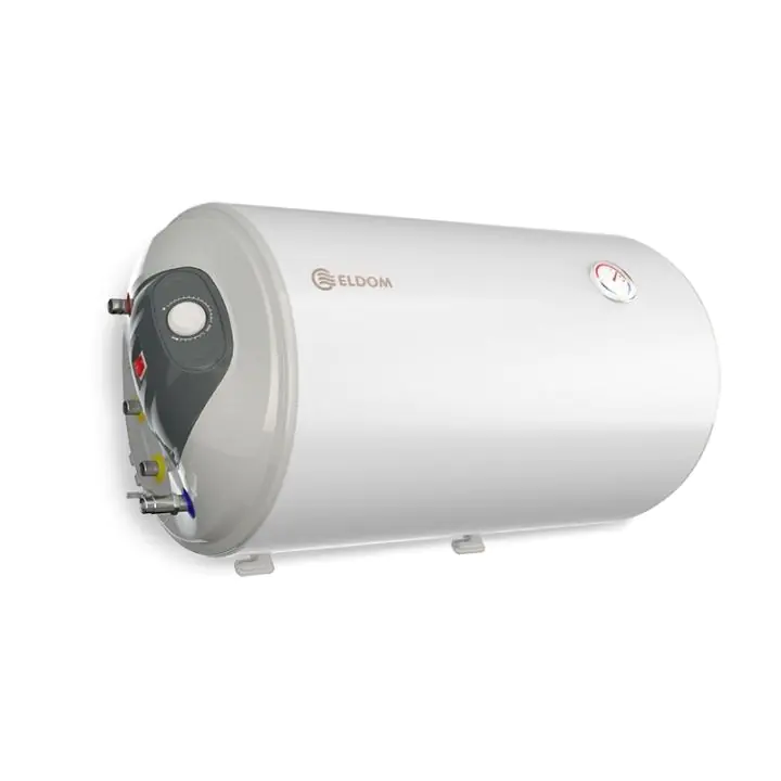 Бойлер Елдом WH08046LSL, 80L, 2kW, с лява серпентина, хоризонтален, емайлиран, голям диаметър, (13365)