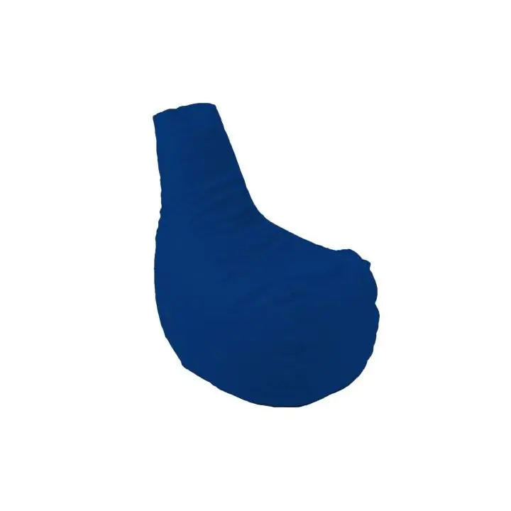 Пуф, стол, 230л., Sunlounger Evo - Teteron Blue, За открито, Перящ се калъф, Пълнеж от Полистиролни перли, 8116