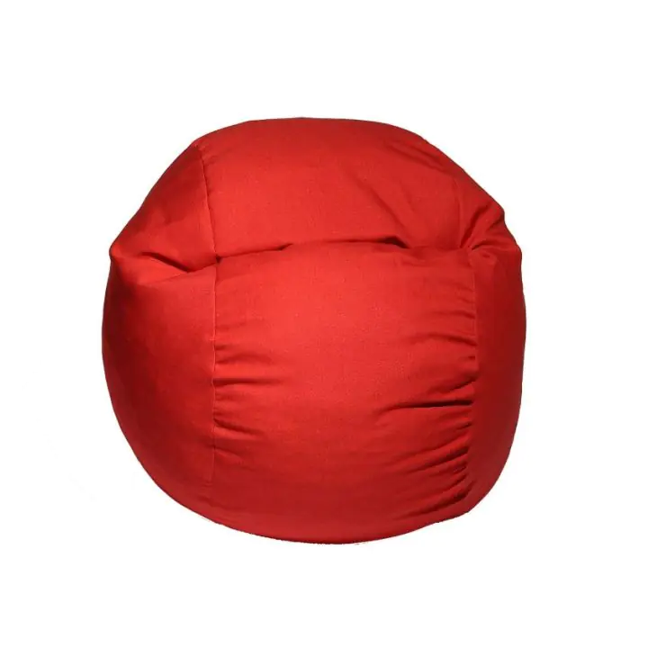 Пуф барбарон, 400л., Matusalem - Montana Red, Перящ се калъф, Подходящ за деца, Пълнеж с микс от мемори пяна и дунапрен, Гама Diamond, 8128