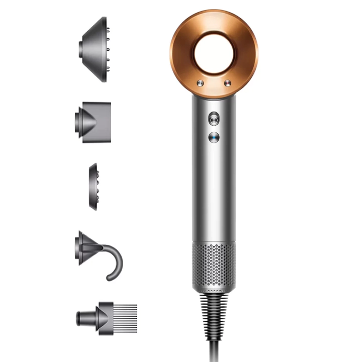 Сешоар Dyson Supersonic HD07 Bnk/Bco, 1600W, 3 степени, (19181)