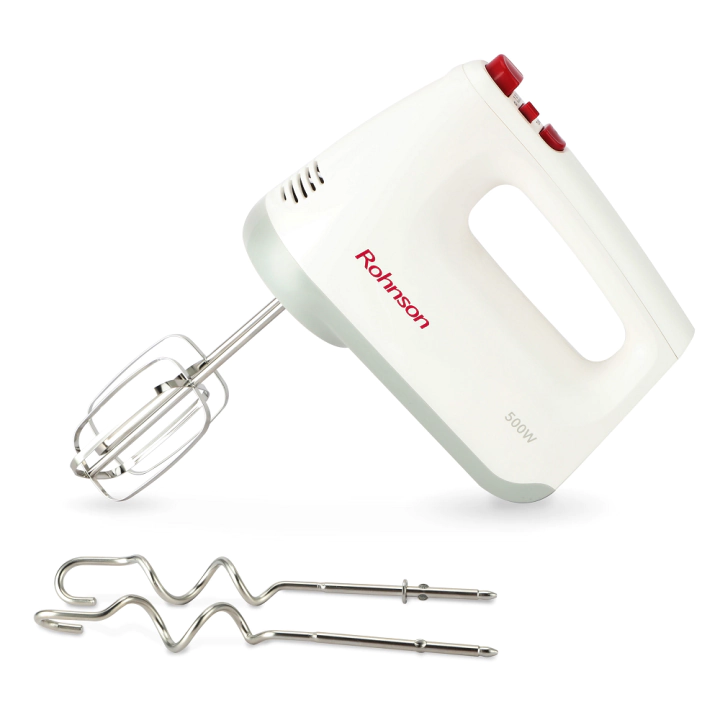 Ръчен миксер Rohnson R-5515, 500W, 6 Скорости, Пулс функция, Бял, (18017)