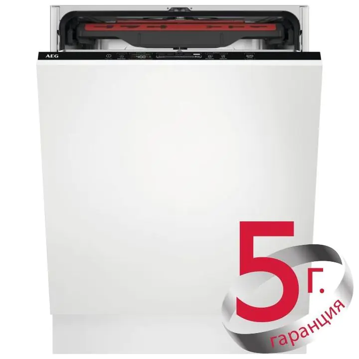 Съдомиялна за вграждане AEG FSB64907Z, 14 комплекта, Auto Off, Air Dry, Aqua Stop, Бял, (21766)