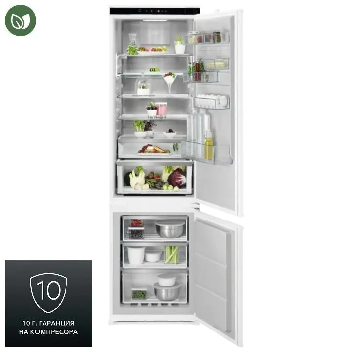 Хладилник с фризер за вграждане 8000 COOLING 360° 188.4 см AEG NSC8M191DS, (21903)