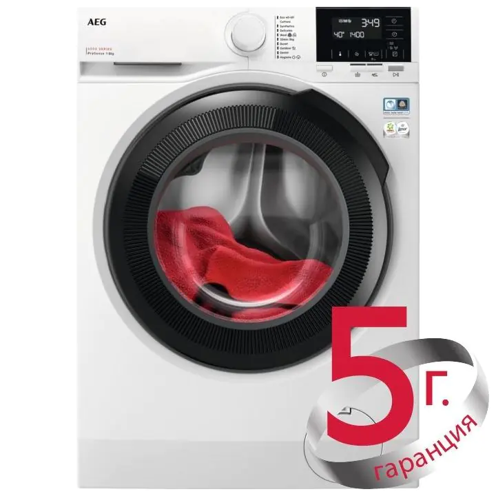 Пералня AEG LFR61844BE, Pro Sense, 8 кг, 1400 об./мин, Aqua Control, Бял, (21816)