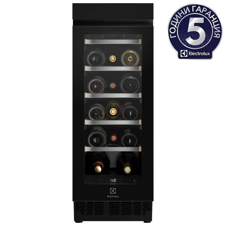 Виноохладител за вграждане Electrolux EWUS018B7B, (21899)