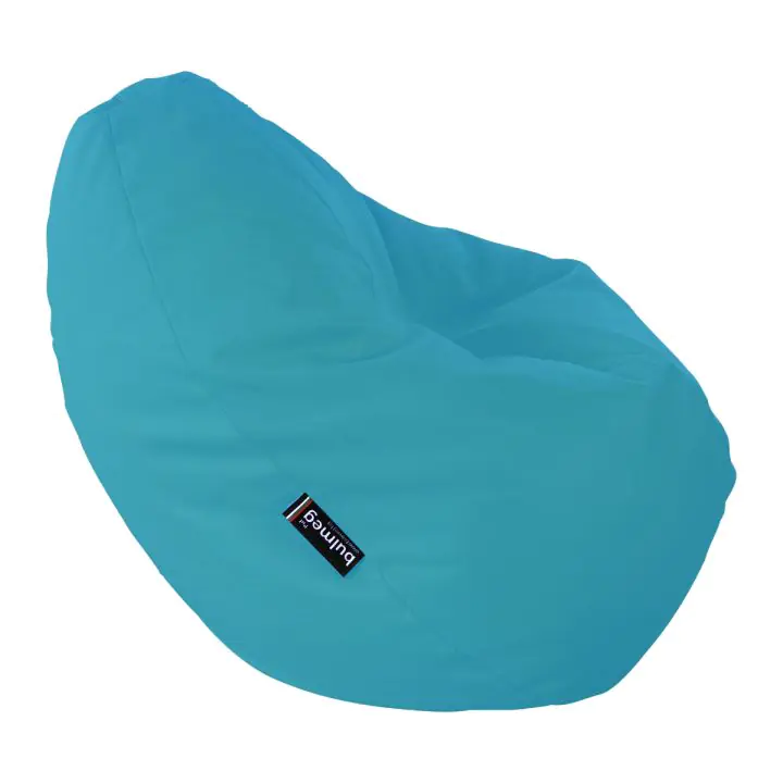 Пуф BULMEG PT2PPBL, Голям барбарон тип круша с водоустойчив перящ се калъф, Пълнеж от полистиролни перли, 320л, Син