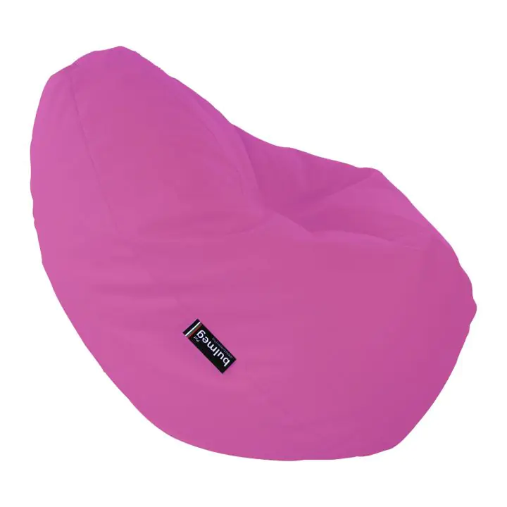 Пуф BULMEG PT2PPMG, Голям барбарон тип круша с водоустойчив перящ се калъф, Пълнеж от полистиролни перли, 320л, Маджента