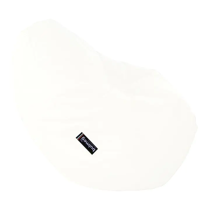 Пуф BULMEG PT2PPWT, Голям барбарон тип круша с водоустойчив перящ се калъф, Пълнеж от полистиролни перли, 320л, Бял