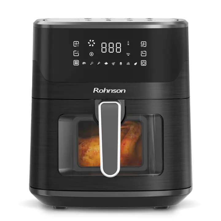 Фритюрник с горещ въздух AirFryer R-2849, 1600W, 6.5 L, Таймер, 80-200 C, (19253)