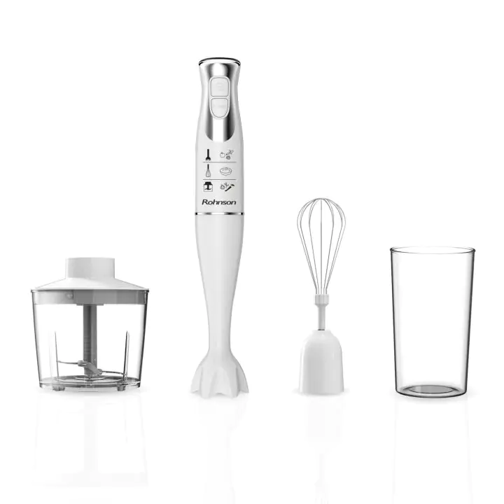 Мултипасатор Rohnson R-5793, чопър и бъркалка, 400W, бял, (18042)
