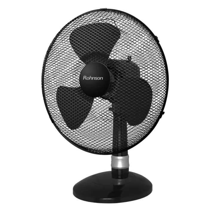 Настолен вентилатор Rohnson R-837, 50W, черен, (16571)