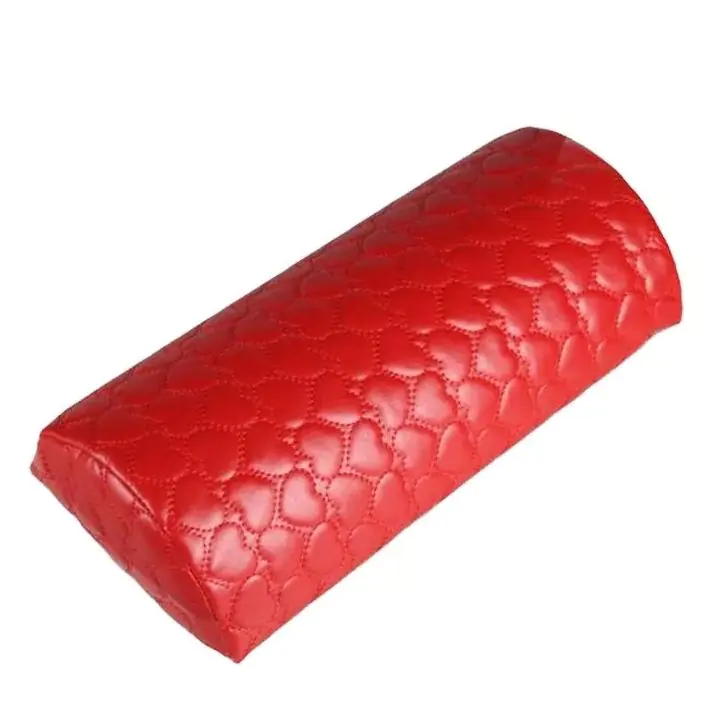 Силиконова възглавничка за маникюр с подложка, червена, MA206, (35924002)