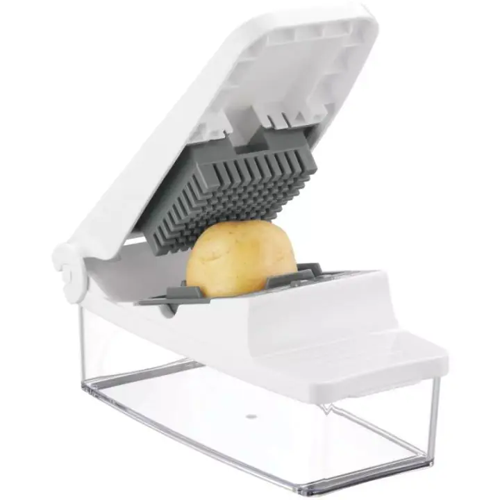 Ренде за зеленчуци 5в1 Kinghoff KH 1873, Неръждаема стомана, Ергономичен наклон, Бял, (35922747)