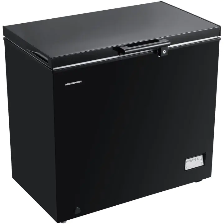 Фризер ракла HEINNER HCF-205NHBKE++, Инверторен компресор, Водоустойчив дисплей, 198 L, Черен, (20572)