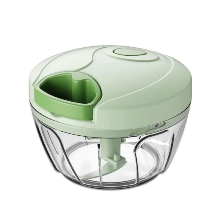 Ръчен чопър с въже Rosberg R51215A, 400 ml, 3 остриета, Зелен, (20409)