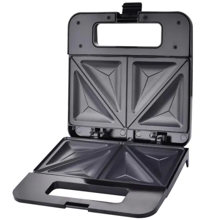 Сандвич тостер за 4 филии Esperanza EKT010, 1000W, Триъгълник, Черен, (17568)