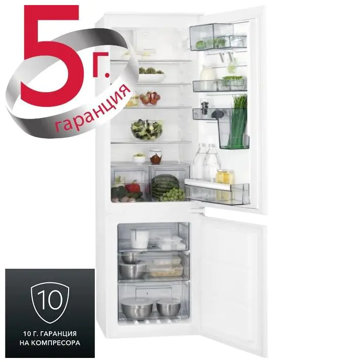 Комбиниран хладилник с фризер AEG SCE618E5TS, (21892)