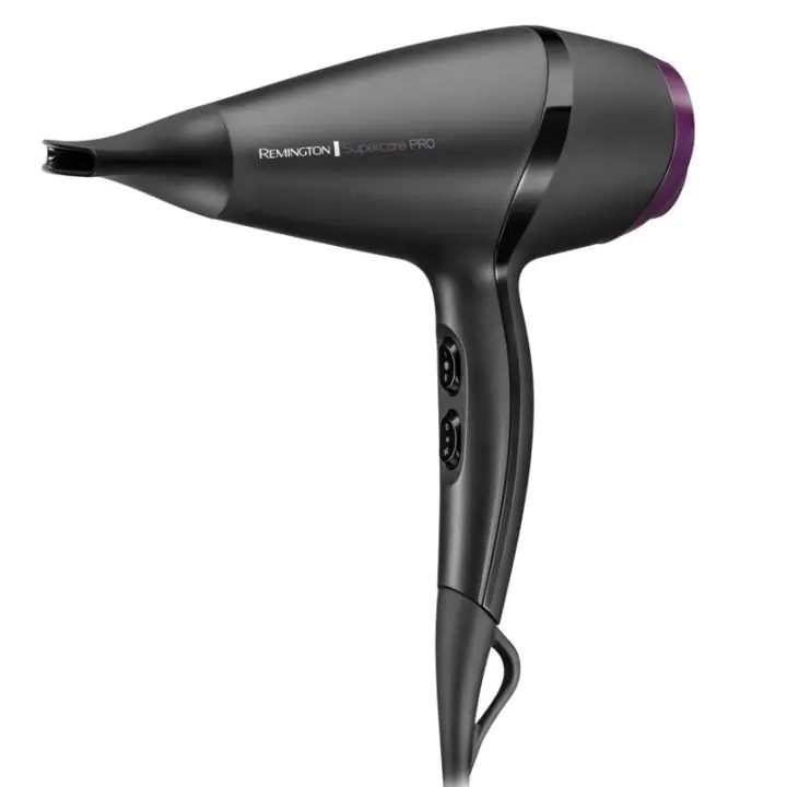 Сешоар Remington AC7100 Pro 2100, 2100W, 3 температури, 2 скорости, AC мотор, Керамична йонизираща решетка, Черен/лилав, (35922607)