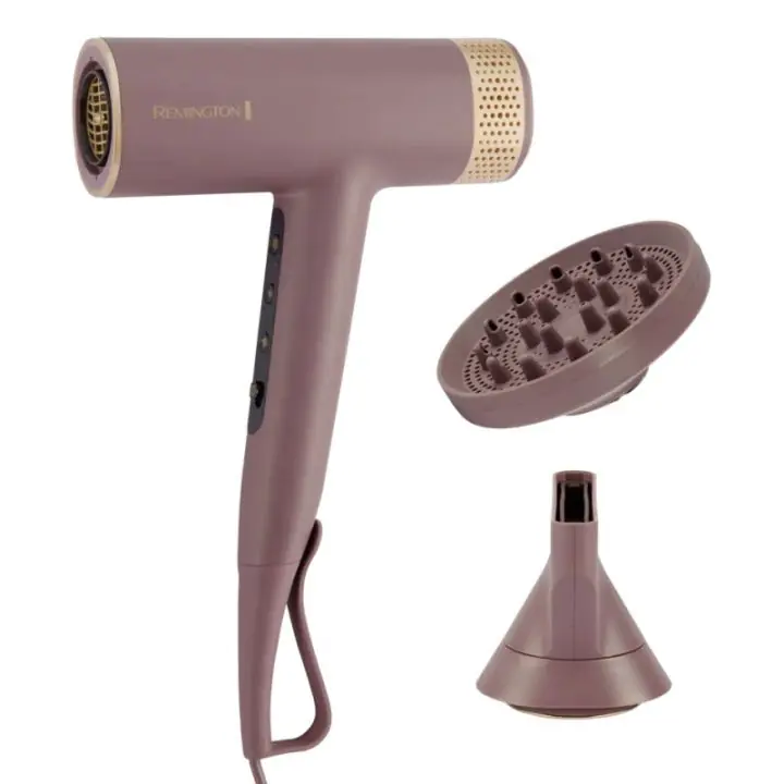 Сешоар Remington EC8930 AIRvive™, 1600W, 110000 об/мин, 2 скорости, 3 температурни настройки, Ionic Air, Cool shot, Лилав/Златист, (35946302)