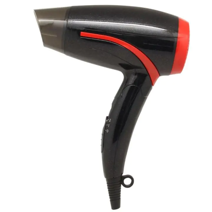 Сешоар Rosberg R51100H, 1400W, Сгъваем, 2 скорости, Концентратор, Черен/Червен, (55R51100HB)