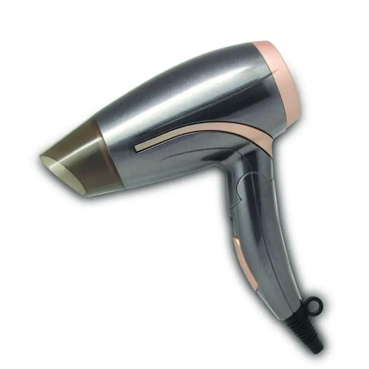 Сешоар Rosberg R51100H, 1400W, Сгъваем, 2 скорости, Концентратор, Сив, (555R51100H)