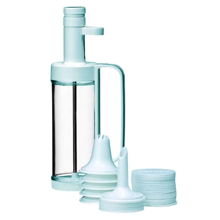 Шприц за сладки König Stahl KS31ELE, 31 различни приставки, Пластмаса, Син