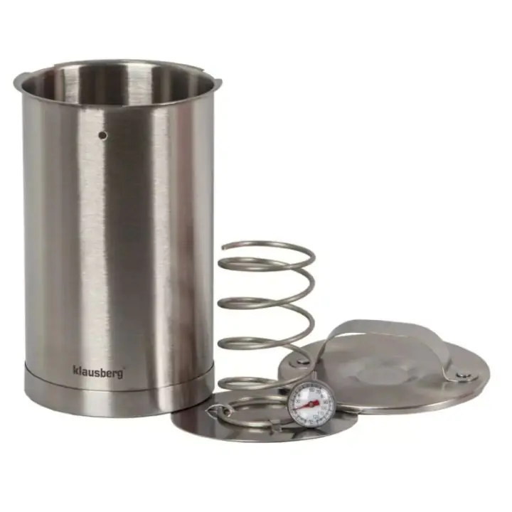 Шунковар Klausberg KB 7588, 1.5 литра, Термометър, 10 плика, Инокс, (12871)
