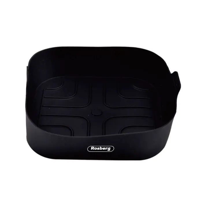 Силиконова форма за Airfryer Rosberg R51980SSN, 18x18x5 см, Черен, (17755)
