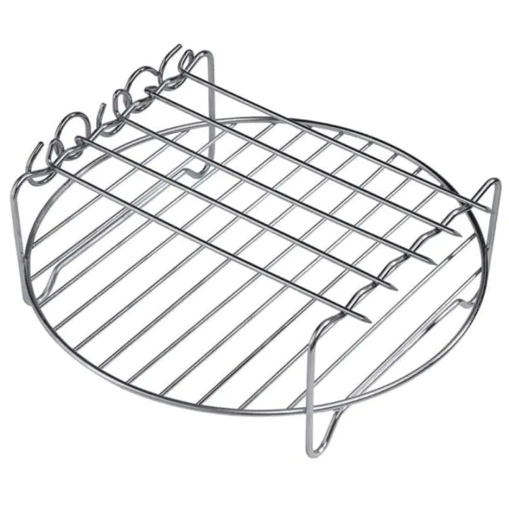 Скара с шишчета за Air Fryer Voltz V51980BG, 18 см, Инокс, (55V51980BG)