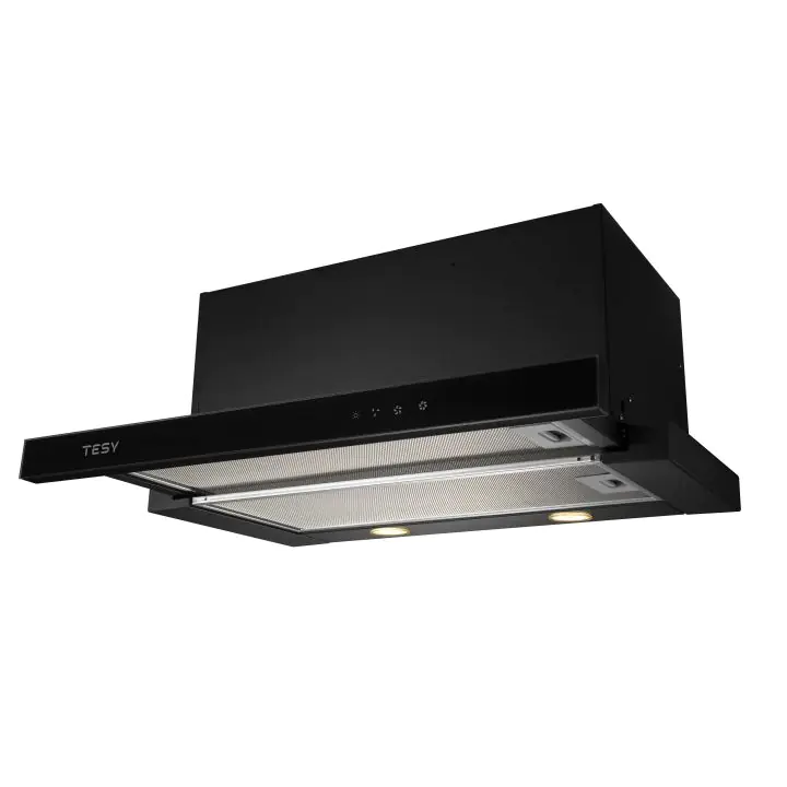 Абсорбатор за вграждане TESY SL 401 TB, 631 m³/h, 210W, Черен, (14501)