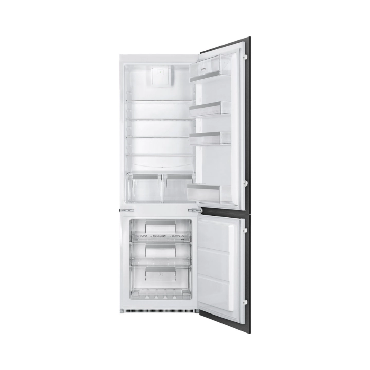 Хладилник с фризер за вграждане SMEG C8173N1F, Серия Универсален, Десни панти, 54.8 см, (19632)