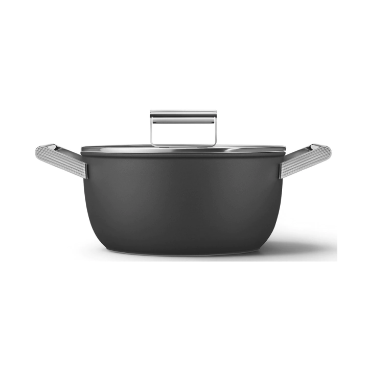 Тенджера SMEG CKFC2411BLM, 50s Style, Диаметър 24 см., Обем 4.8 л., (20036)