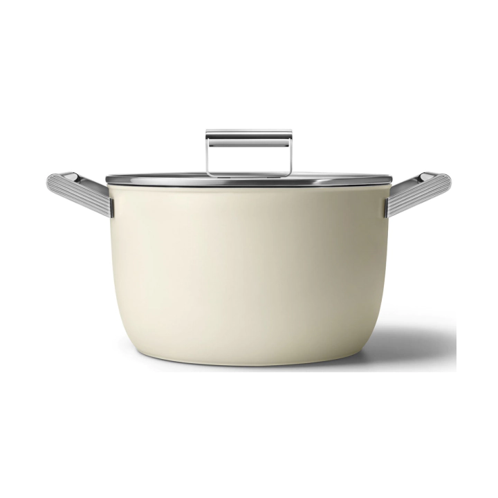 Тенджера SMEG CKFC2611CRM, 50s Style, Диаметър 26 см., Обем 7.7 л., (20037)