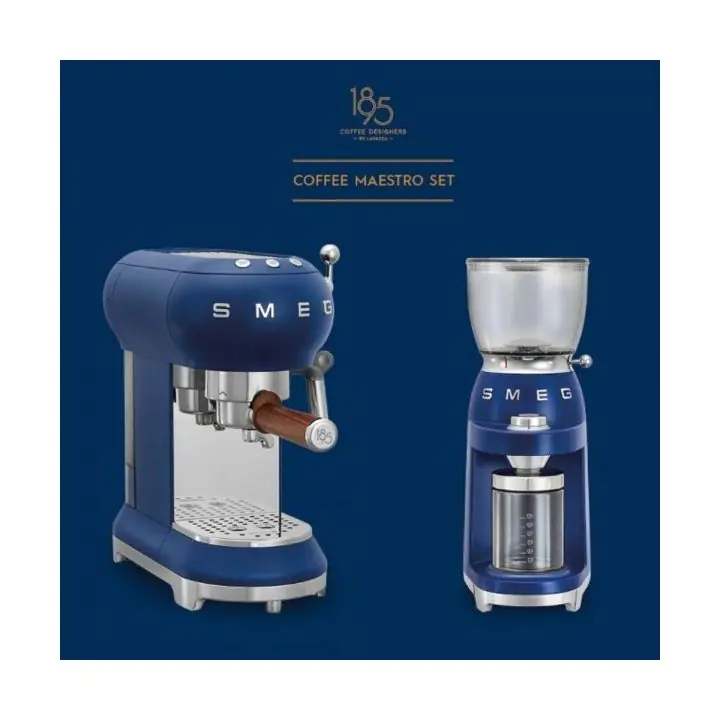 Eспресо кафемашина SMEG ECF01LVEU и Кафемелачка SMEG CGF01LVEU, SMEG COFFEE MAESTRO, Комплект Coffee Maestro, (20017)