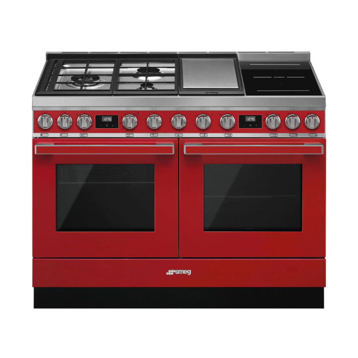 Готварска печка SMEG CPF120IGMPR, Серия Portofino, 120 см, 3 газови котлона, (19729)