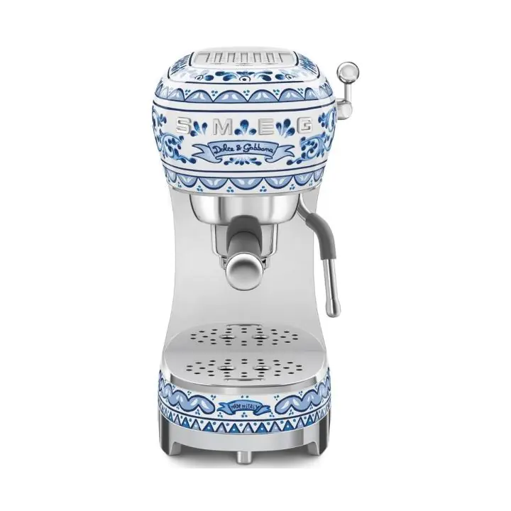 Еспресо кафемашина SMEG ECF02DGBEU с дизайн на Dolce & Gabbana, 50s Style, 15 бара, 1350W, (19996)